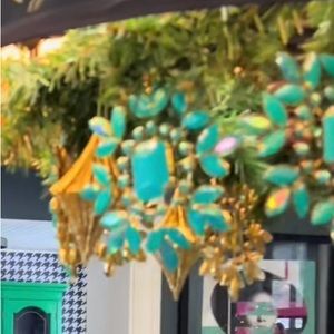 ISO At Home Turquoise Jeweled Ornament